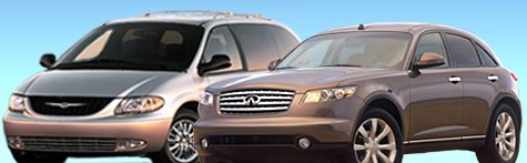 Dodge grand caravan ( ) Chrysler plymouth voyager (  )  town and country (  )Infiniti FX35 ( FX35) 